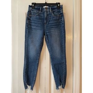 LOFT High Waist Skinny Ankle Jeans